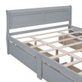 thumbnail image 2 of Bellemave Queen Size Bed with 4 Drawers, Wood Platform Bed with Headboard & Footboard, Storage Bed Frame for Adult (Gray), 2 of 9