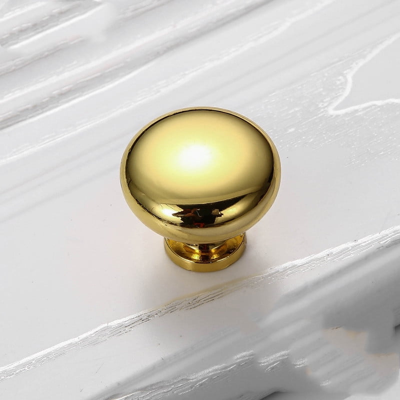 Golden Round Knob 1.1" 10pack
