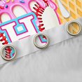 thumbnail image 4 of Erosebridal Ice Cream Drip Dessert Boy Black Out Curtains,Teens Sport Baseball Letter Monogrammed H Curtains Pack of 2 (42x63 Each), 4 of 6
