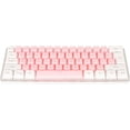 thumbnail image 4 of ZOUSSIQI Clavier de Jeu 60 %, Clavier de Bureau Ergonomique avec Rétroéclairage RVB pour PC (Blanc Rose) CA919-38535, 4 of 8