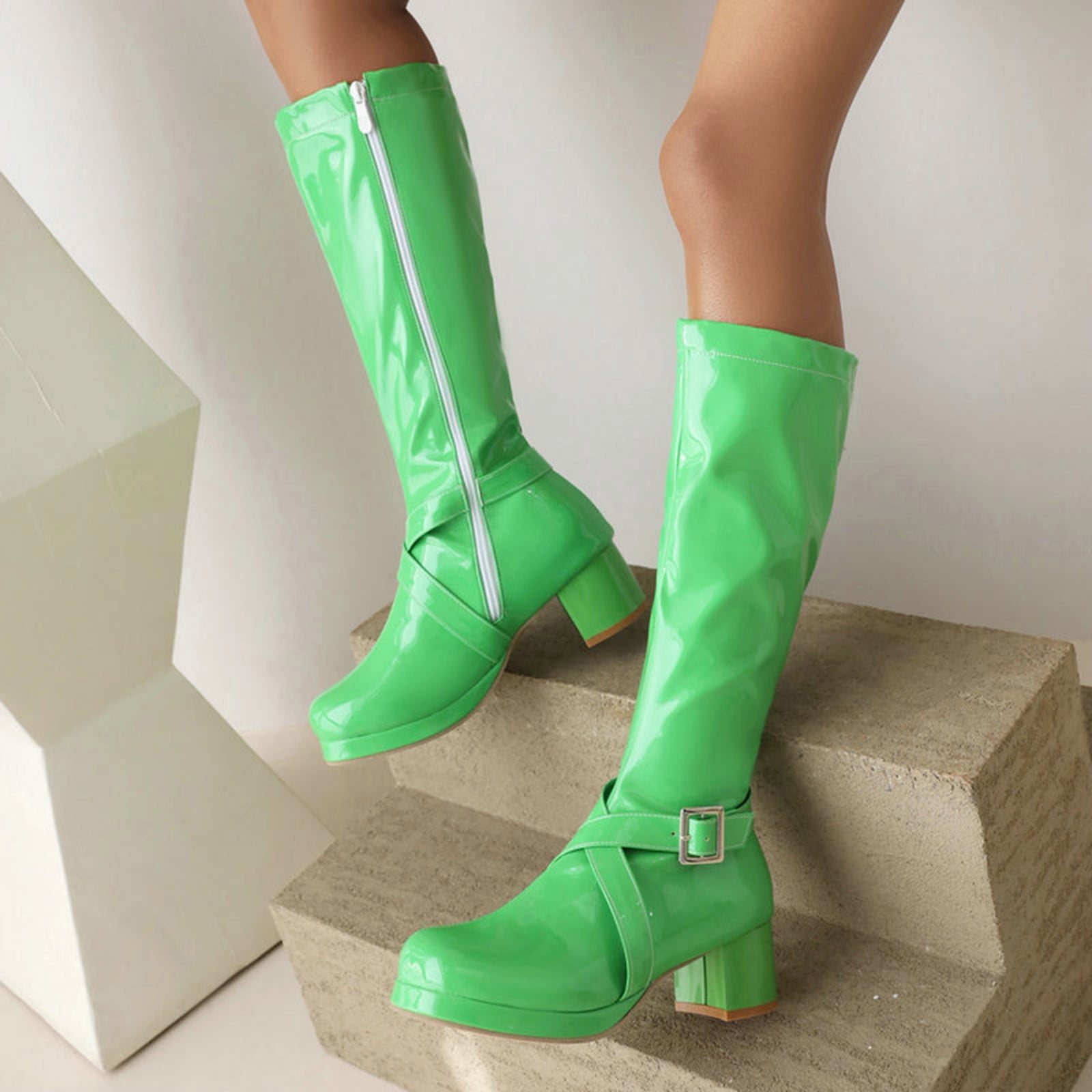 ミドルブーツ ALEVI Women Boots L24W7004S0879M25FOREST Green VMESZQFG Womens Booties Shoes Boot for Women Wide Calf Women