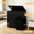 thumbnail image 5 of iFaveorr 154L Laundry Hamper with Lid and 2 Removable Laundry Bags, Large Collapsible 2 Dividers Dirty Clothes Basket with Handles for Bedroom Laundry Room Closet Bathroom, Black, 5 of 7