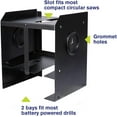 thumbnail image 5 of Montezuma 2-Bay Steel Power Tool Holder and Organizer Storage Rack and Shelf, 5 of 6
