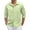 Green #045, variant on Knosfe Men's Casual Button Down Shirts Long Sleeve Untucked Shirts Regular Fit Linen Shirt Navy L