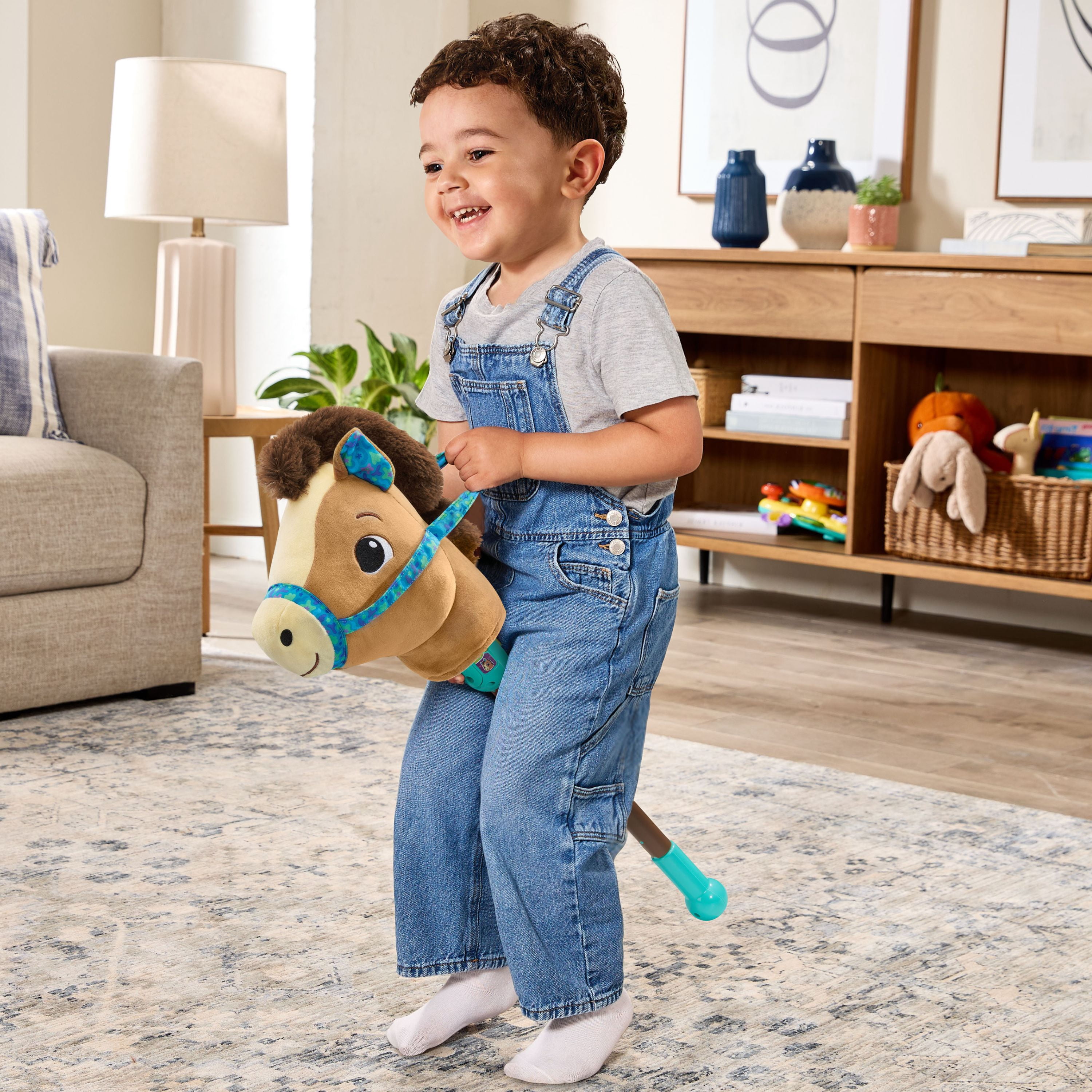 VTech Gallop & Giggle Horse Stick Pony With Motion Sensor for Kids - English Version, 3-6 Years