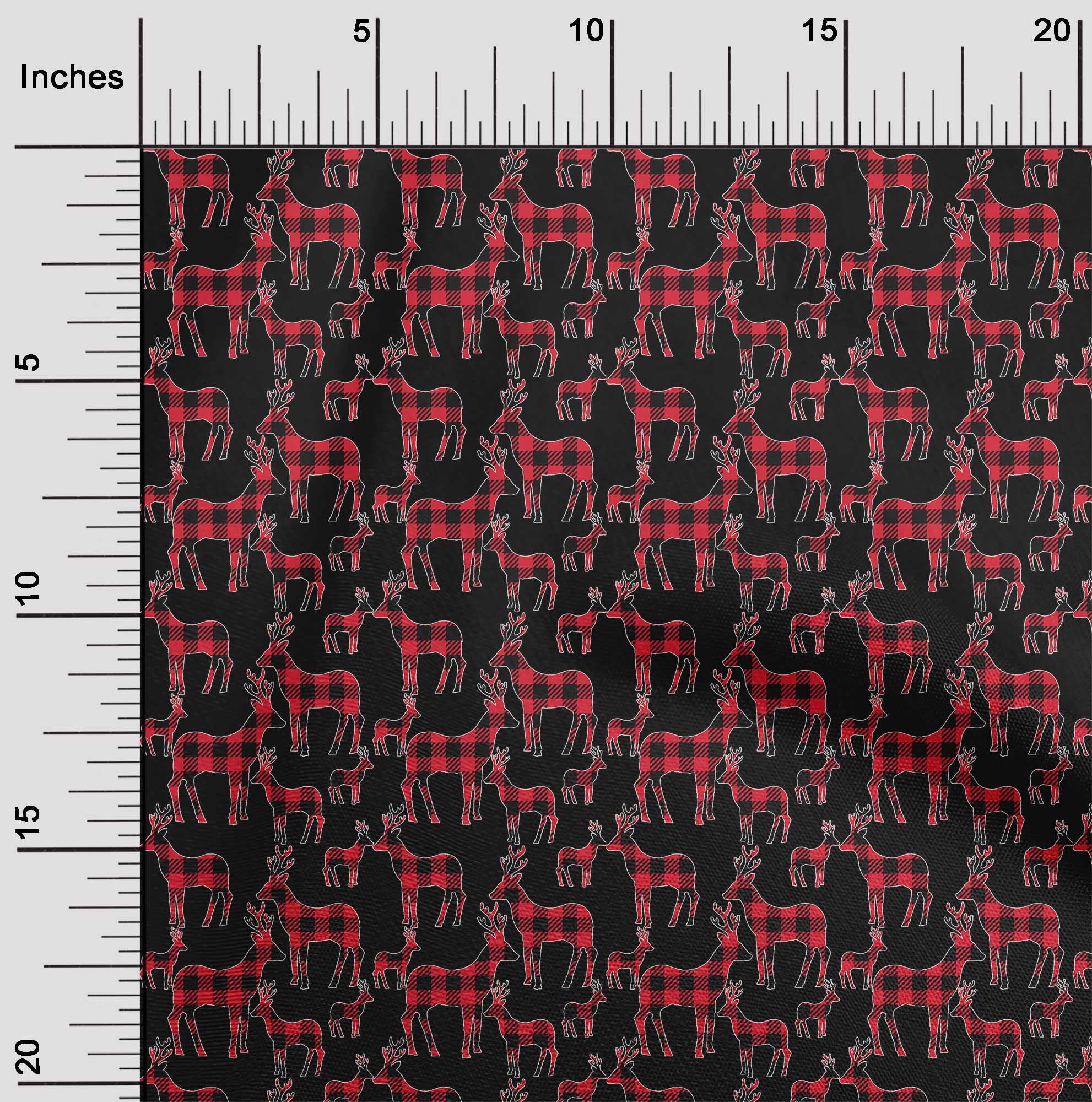 oneOone Polyester Spandex Black Fabric Merry Christmas Diy Clothing Quilting Fabric Print Fabric By Yard 56 Inch Wide-YU8