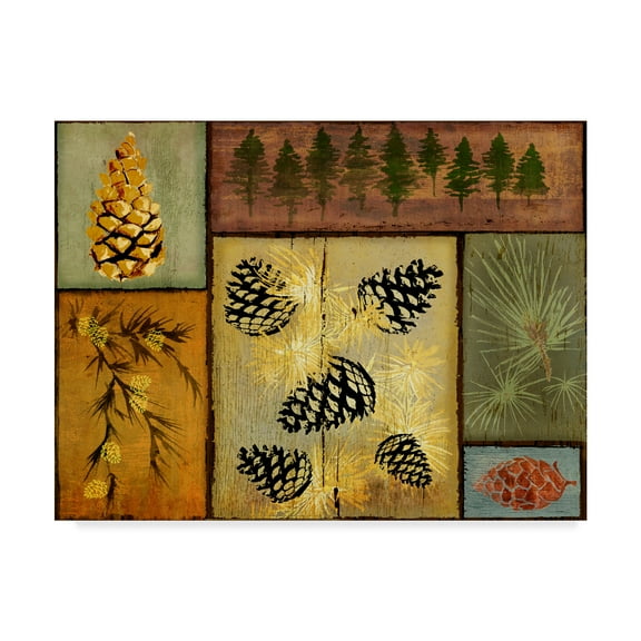 Trademark Fine Art 'Pines And Oak I' Canvas Art by Art Licensing Studio