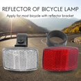 thumbnail image 3 of 25WM 1 Pair Cycle Bicycle Bike Light Reflector Rear Front For Handlebar & Saddle Bar, 3 of 6