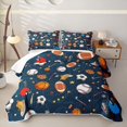thumbnail image 2 of Erosebridal Multi Sport Ball Cartoon Twin Quilt Set,Football Basketball BallTwin Coverlet Set For Boys,2 Pieces, 2 of 7