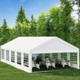 thumbnail image 6 of Soonbuy Party Tent 20 x 40 FT Outdoor Wedding Canopy Tents for Parties with Removable Sidewalls & 3 Storage Bags, Waterproof Gazebo Shelter, White, 6 of 7