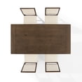 thumbnail image 6 of Crosley Furniture Joanna 5-Piece Dining Table Set in Dark Oak/Creme, 6 of 9