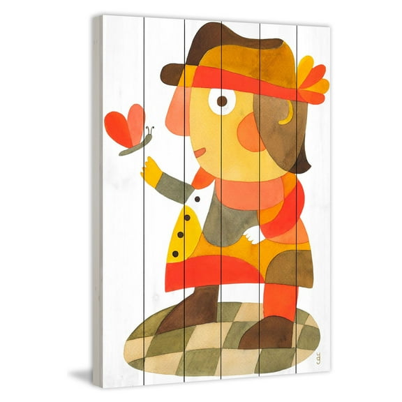 Marmont Hill "Mister D" by Yolanta Gawlik Painting Print on White Wood