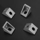 thumbnail image 2 of 4 Uds 2020 soporte de esquina de perfil de aluminio fundido forma de L conector de ángulo recto soporte Triangular, 2 of 8