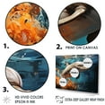 thumbnail image 3 of Designart "Symphonic Dolphin Dance" Animals Dolphin Canvas Prints, 3 of 7