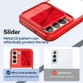 thumbnail image 3 of JTCASES for Samsung Glalaxy S20 FE Case with Slide Camera Cover Anti-yellow Crystal-clear Transparent Backplane Rugged PC Anti-slip Shockproof Hard Back Protective Shell, Red, 3 of 6
