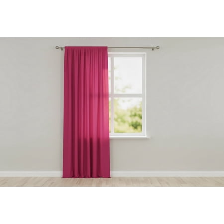 Solid Poplin Window Curtain or Photography Backdrop 58 Wide - Fuchsia