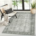 thumbnail image 3 of BERTHMEER 3'x5' Small Area Rugs for Entryway Office indoor Washable Rugs Traditional Oriental Rugs Non-slip, Gray, 3 of 4