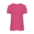 thumbnail image 4 of Siilsaa Short Sleeve Shirts for Women Womens Short Sleeve Summer Tops Going Out Workout Outfit T Shirts Casual Dressy Fashion Trendy Clothes 2025 Hot Pink,M, 4 of 5