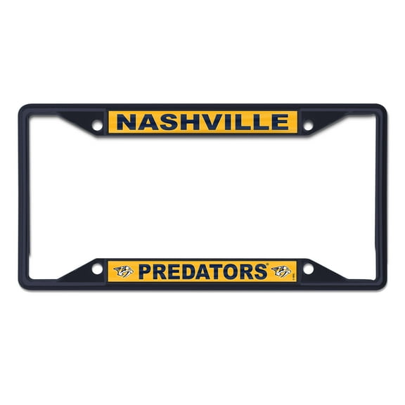WinCraft Nashville Predators Chrome Colored License Plate Frame