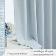 thumbnail image 6 of Blackout Curtains 63 Inch Length 2 Panels Set Light Blue Thermal Insulated Room Darkening Drapes for Bedroom, Living Room Black Out Curtain with Rod Pocket & Back Tab, 50", 6 of 15