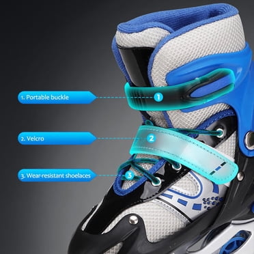NILS 4-in-1 Adjustable Inline Skates | Convertible To Triskates, Roller Skates & Ice Skates - Sizes 39-42