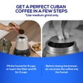 thumbnail image 6 of Universal Electric Moka Pot, 6-Cup Italian Coffee Maker, 480W Espresso Machine with Detachable Base, Cool-Touch Handle, and Reusable Filters, 6 of 8