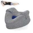thumbnail image 1 of Almohada ortopédica en forma de corazón para dormir, cojín en cuña para piernas con soporte para rodillas, almohadillas para la ciática, cojín corporal, 1 of 4
