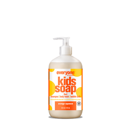 Everyone Kids 3-in-1 Orange Squeeze Shampoo Soap & Bubble Bath 16