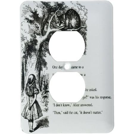 

Which Road Do I Take Cheshire Cat Alice In Wonderland John Tenniel Light Switch Cover