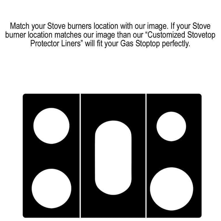 Stove Protector Liners Compatible with Frigidaire Stoves, GAS Ranges - Customized - Easy Cleaning Liners for Frigidaire Compatible Model FGGC3645QS