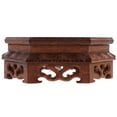 thumbnail image 4 of Miangastore Wooden Flowerpot Stand Floor Stone Crafts Display Rack Flowerpot Display Support, 4 of 9