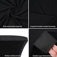 thumbnail image 3 of (Set of 4)Cocktail Spandex Stretch Tablecloth 28"x43" Square Corners Table Cover for Bar Wedding Party Banquet, Black, 3 of 8