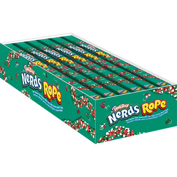 Nerds Holiday Rope Candy, 0.92 Ounce (Box of 24)