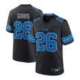 thumbnail image 1 of Men's Detroit Gibbs 26 Black Player Game Stitched T-shirts Performance Top, X-Large, 1 of 2