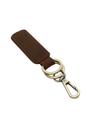 Men Leather Belt Loop Keychain Detachable Clips Belt Key Ring Key