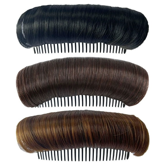 Soimiss Womens Hair Bun Maker Tool Bump Pad Root Lifting 3Pcs
