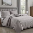 thumbnail image 3 of IR Imperial Rooms 3Pc-Embossed Luxury Bedspread Microfiber Floral Vintage Quilt Set Lightweight Full/Queen Silver, 3 of 13