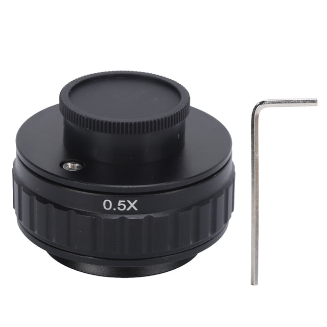 Adaptador de montura C, adaptador de lente 0.5X, adaptador de lente de montura C de 38 mm, adaptador de microscopio, características de vanguardia