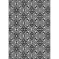 thumbnail image 1 of Ahgly Company Indoor Rectangle Patterned Charcoal Black Novelty Area Rugs, 7' x 9', 1 of 6
