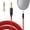 Red, variant on QC45 Coiled Audio Cable Cord Compatible with QuietComfort QC 45, QC35 II, QC 35, OE2 OE2i Soundlink SoundTrue Headphone with 6.35mm Adapter for Guitar/Xbox One/ PS4, Red (4 to 16FT)