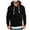 Black, variant on Mens Casual Hoodie Splicing Large Size Sweater Hood Sweatshirt Men Hoodie for Men plus Size Sweatshirts for Men Zip up Hoodie Men Hoodie Pullover Thick Hoodies for Men Reflective Hoodie