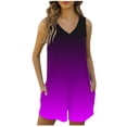 thumbnail image 2 of Antinious Women Solid Spaghetti Strap Pocket Sleeveless Loose Short Jumpsuit, 2 of 4