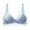 Blue, variant on Womens Wireless Bras Full Coverage Moisture Wicking Bra V Mesh Comfy Bralette Seamless Everyday Bras