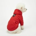 thumbnail image 5 of Dog Sweater Hoodies for Small Medium Dogs Soft Warm Dog Sweatshirt Cold Weather Pet Winter Clothes with Pocket Hoodies for Puppy Dogs(Black,S), 5 of 7