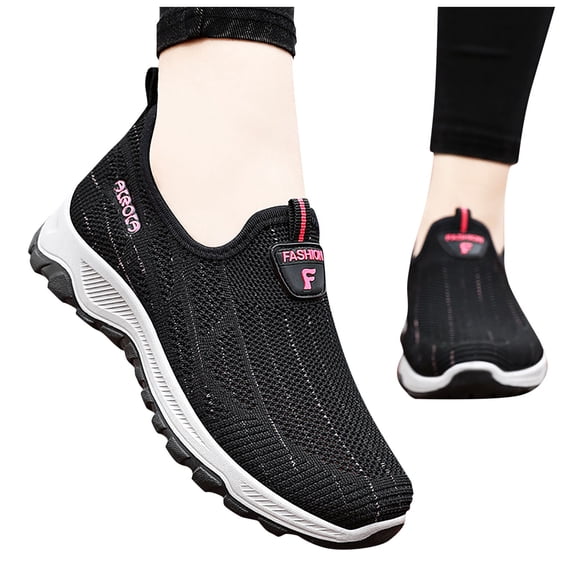 Mostsola Sneakers for Women Tennis Shoes Slip on Mesh Walking Shoes Non-Slip Gym Workout Shoes