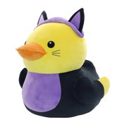 Quackerz Jumbo Purple-and-Black Cat Plush Duck for Halloween, Way to Celebrate