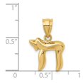thumbnail image 4 of 14K Yellow Gold Charm Pendant 14 mm 13 Chai, 4 of 4