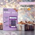 thumbnail image 2 of Catiga Electronics CD-8185 Dual Power Calculator, Large LCD & Buttons, 8 Digit, Purple, 2 of 6