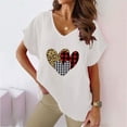 thumbnail image 1 of LSLJS Women V-neck Imprimé T- Mode Confortable Cadeaux Blouses Tops, pour Women, 1 of 5