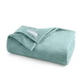 thumbnail image 2 of GAIAM Velvetloft Plush Blanket - Carved Texture, Ultra-Soft 100% Polyester -F/Q Ocean, 2 of 4
